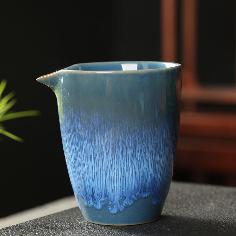 Japanese Ceramic TeaCup Kiln Transformation Fair Cup Chahai Chinese Home Decoration Heat-resistant Kung Fu Tea Accessories New