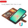 For Samsung Galaxy A26 5G/A16 4G/Galaxy A16 5G Case 2 In 1 Detachable Magnetic Leather Wallet Mobile Cover with Strap