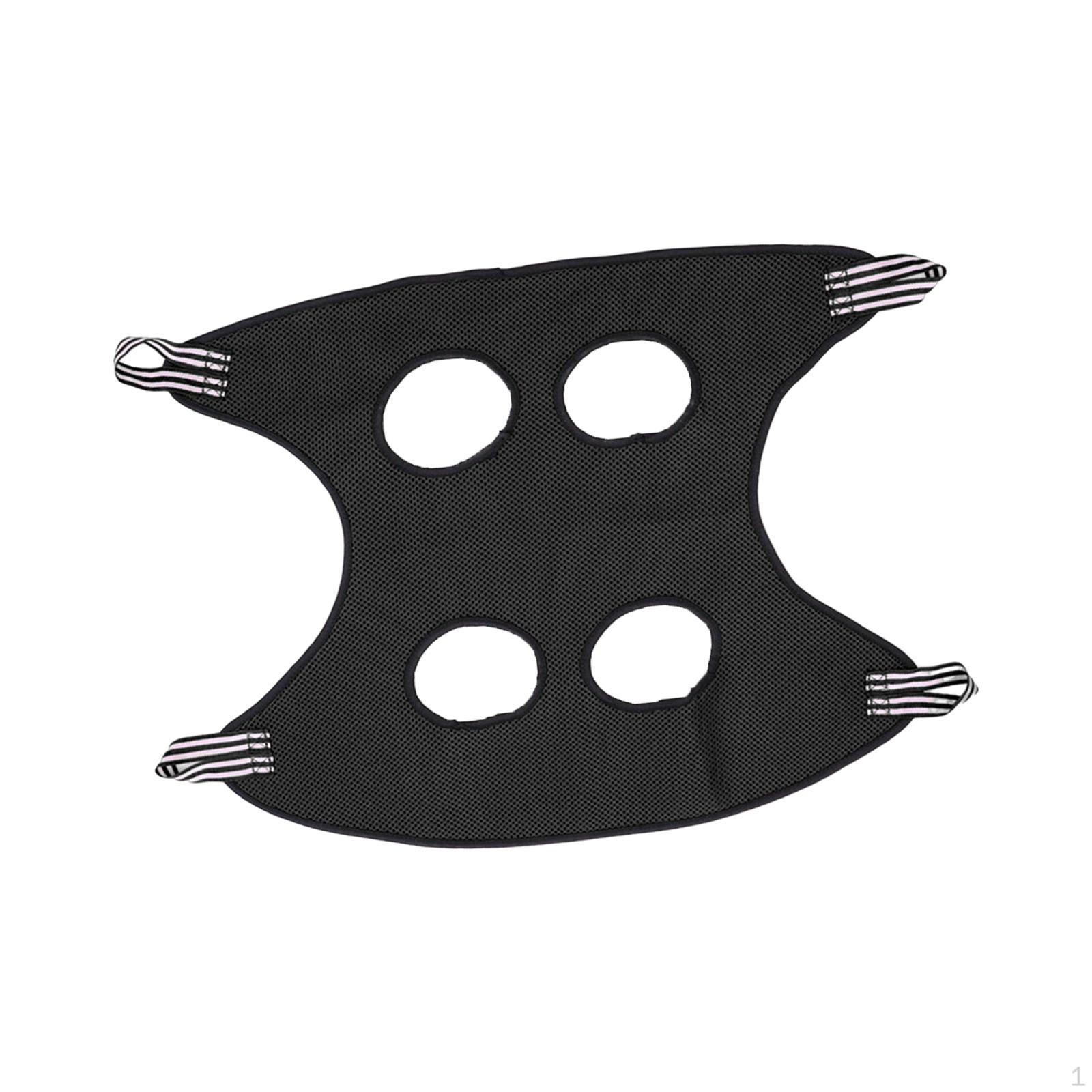 

Cat Grooming Hammock Helper Restraint Towel Bag Bathing for Small Medium Dogs Nail Trimming S_Black