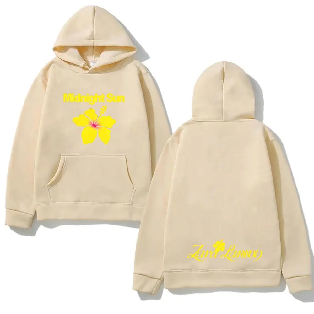Midnight Sun Hoodie Zara Larsson Mit Tasche Fleece Bequemes Sweatshirt Ärmel Gothic Kleidung Moletom Vintage Pullover