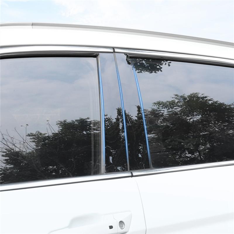 Precise Car Pillars Trim Sticker Decals Driver Passenger Side Front Outer Door Molding For BMW- X6 E71 2009-2014 Accessories чёрный