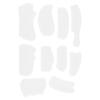 10PCS Silicone Comb Molds Transparent UV Resin Poxy Resin Molds DIY Making Tools Hand Craft