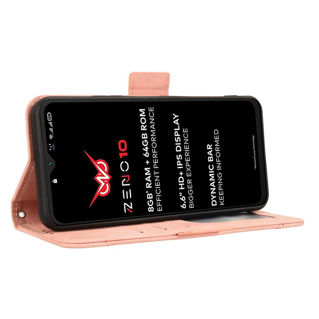 For itel Zeno 10 4G Leather Case Phone Wallet Cover with Multiple Card Slots
