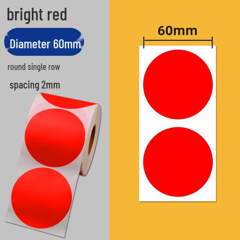 Colorful Self-Adhesive Round Dot Stickers - Writable Small Paper Labels