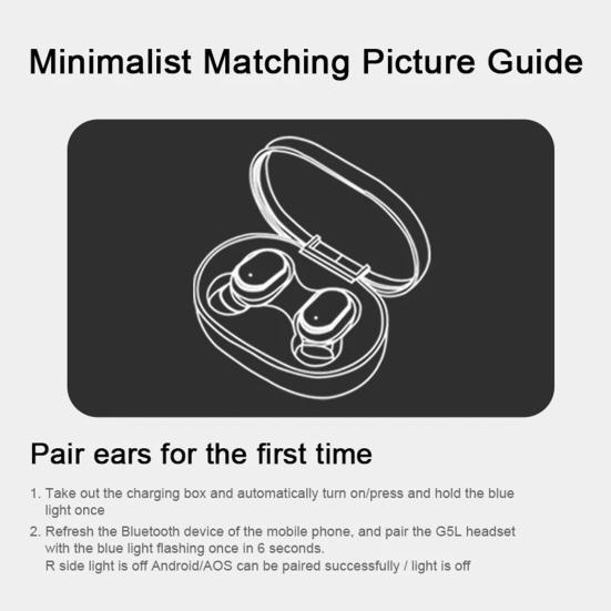 E6S True Wireless Stereo Mini Portable Bluetooth-compatible 5.1 Wireless Rechargeable In-ear Sport Earphone