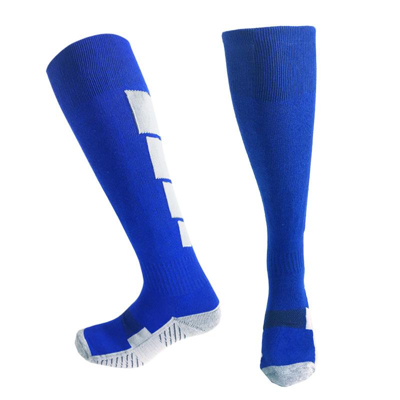 

1 Pair of Practical Long Soccer Socks for Adults, Towel Bottom, Regular Towel Bottom, Over-The-Knee Breathable Sports Socks, Essential Sp