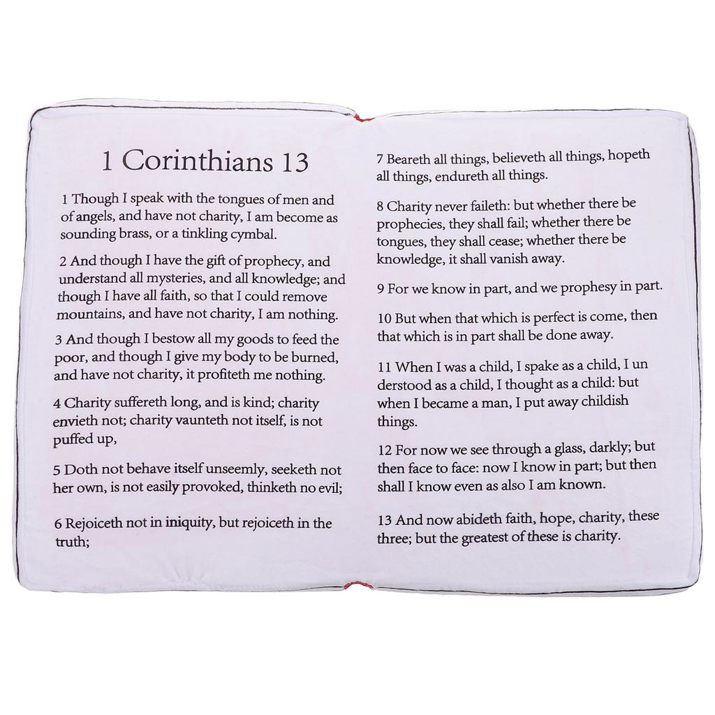 Pillow Soft Book Shape Cushion Decorative Throw Pillow Small Comfortable Bible Book Decor Small
