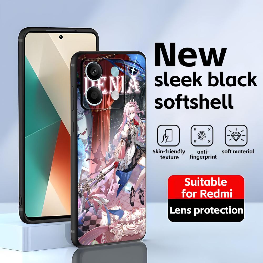 

Wuthering Waves Denia Phone Case For Redmi Note 14 13 12 11 Pro Plus S 5G 14C A3 Soft Black Phone Cover Redmi Note 13 Pro 4G