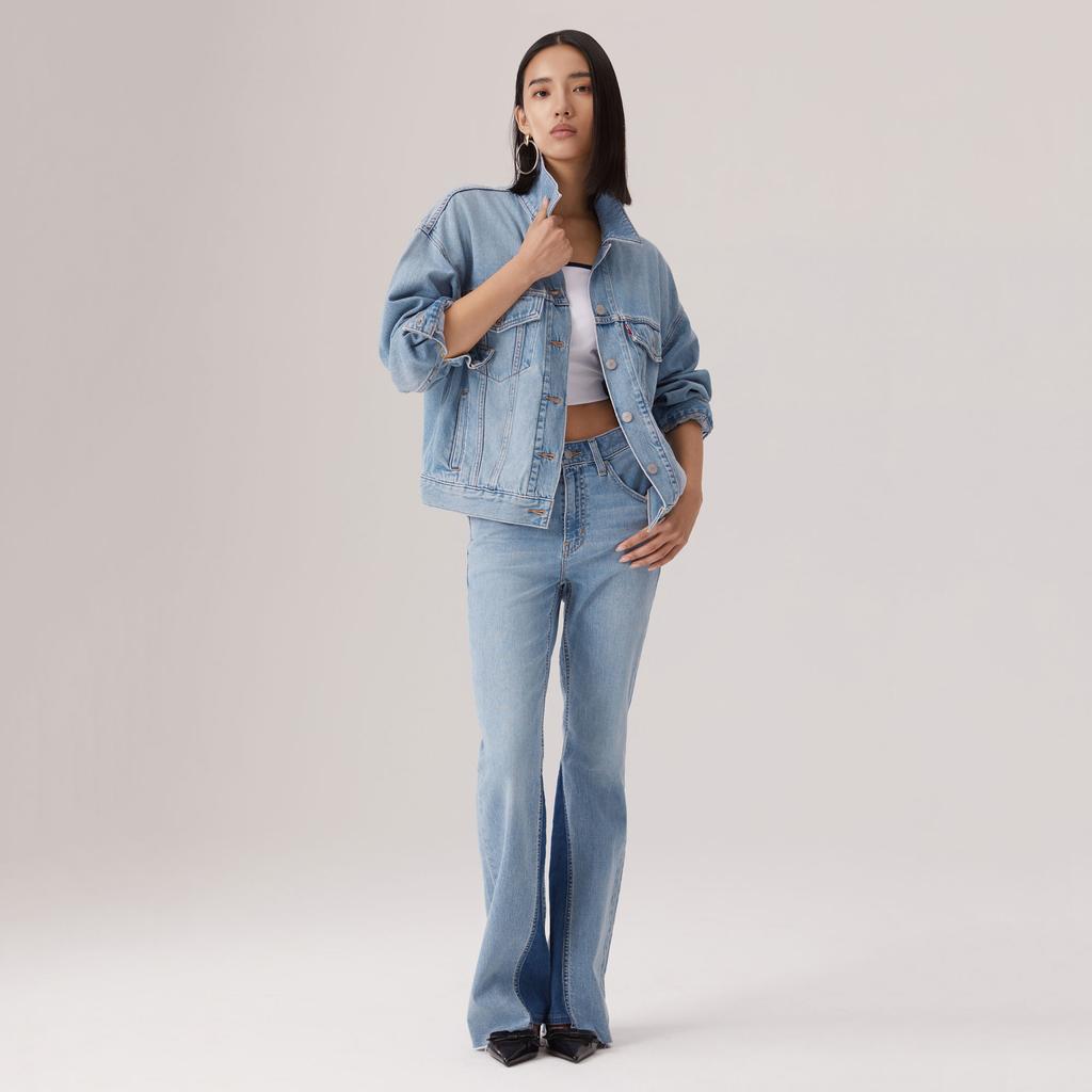 Levis Casual Comfortable Simple Single Button Long Sleeve Denim Jacket Women Jackets 0052P-0001