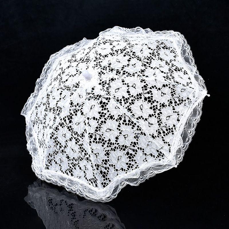 Spitze Hochzeit Schießen Sonnenschirm Regenschirm Dame Kostüm Zubehör Braut Party Dekoration Foto Requisiten