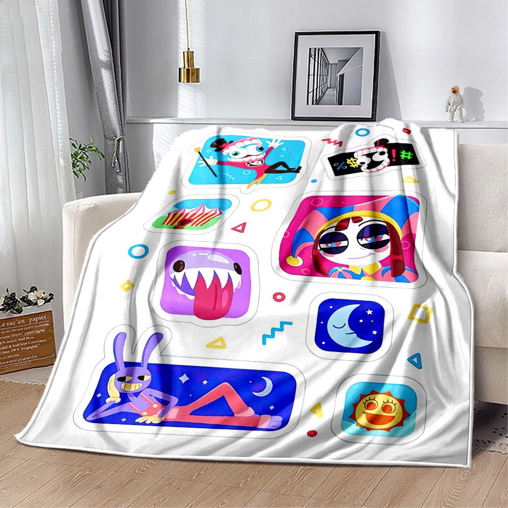 Digital Circus Blanket Ultra-Soft Great for Sofa Couch Bedding for All Seasons Modern Style Unique Gift for Family and Friends Camping