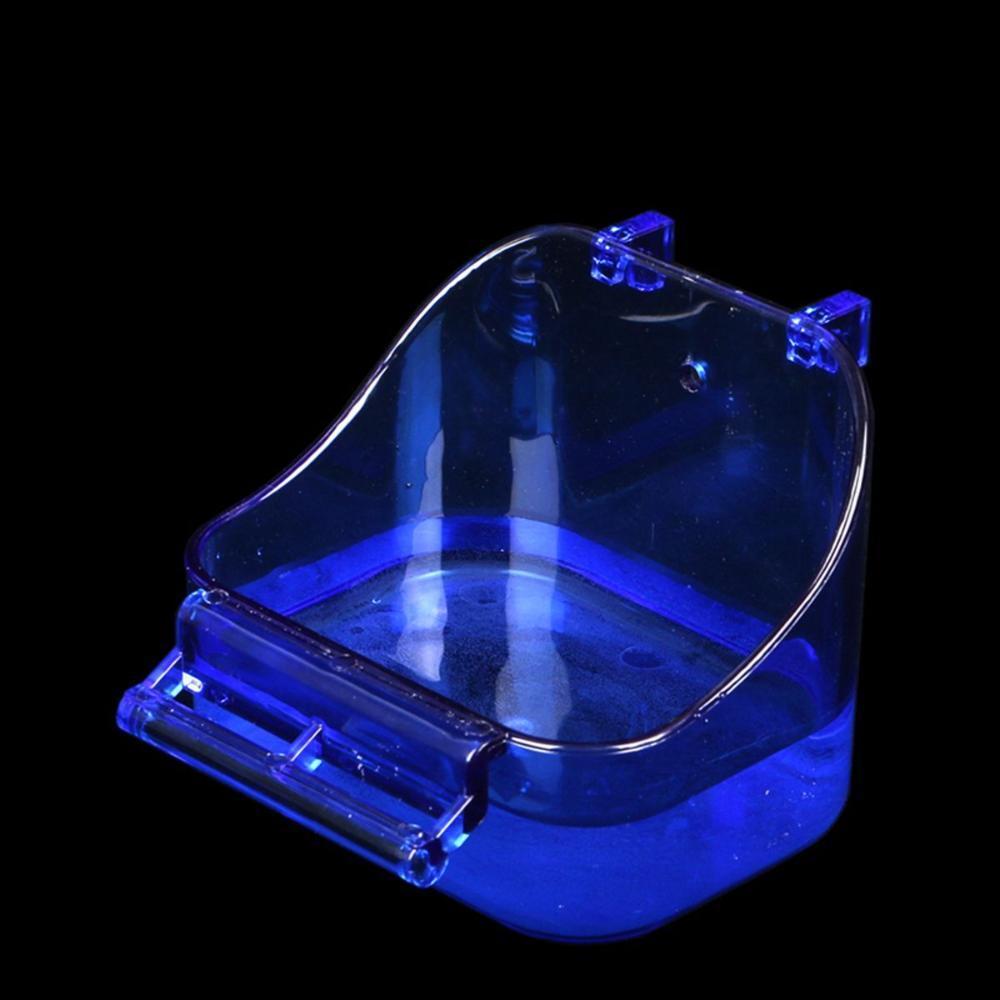 Pet Shower Hanging Bird Bath Cage Plastic Birdbath New Bird Bowl