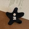 Girl Hairpin Acetic Acid Starfish Shape Hair Clip Stable Anti-Slip Design Side Bang Hair Pin Lightweight Hair Accessory
