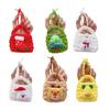 Llavero de Peluche Navideño Espacio para Cartera Colgante de Bolsa para Auriculares Tejida Accesorio Festivo Práctico