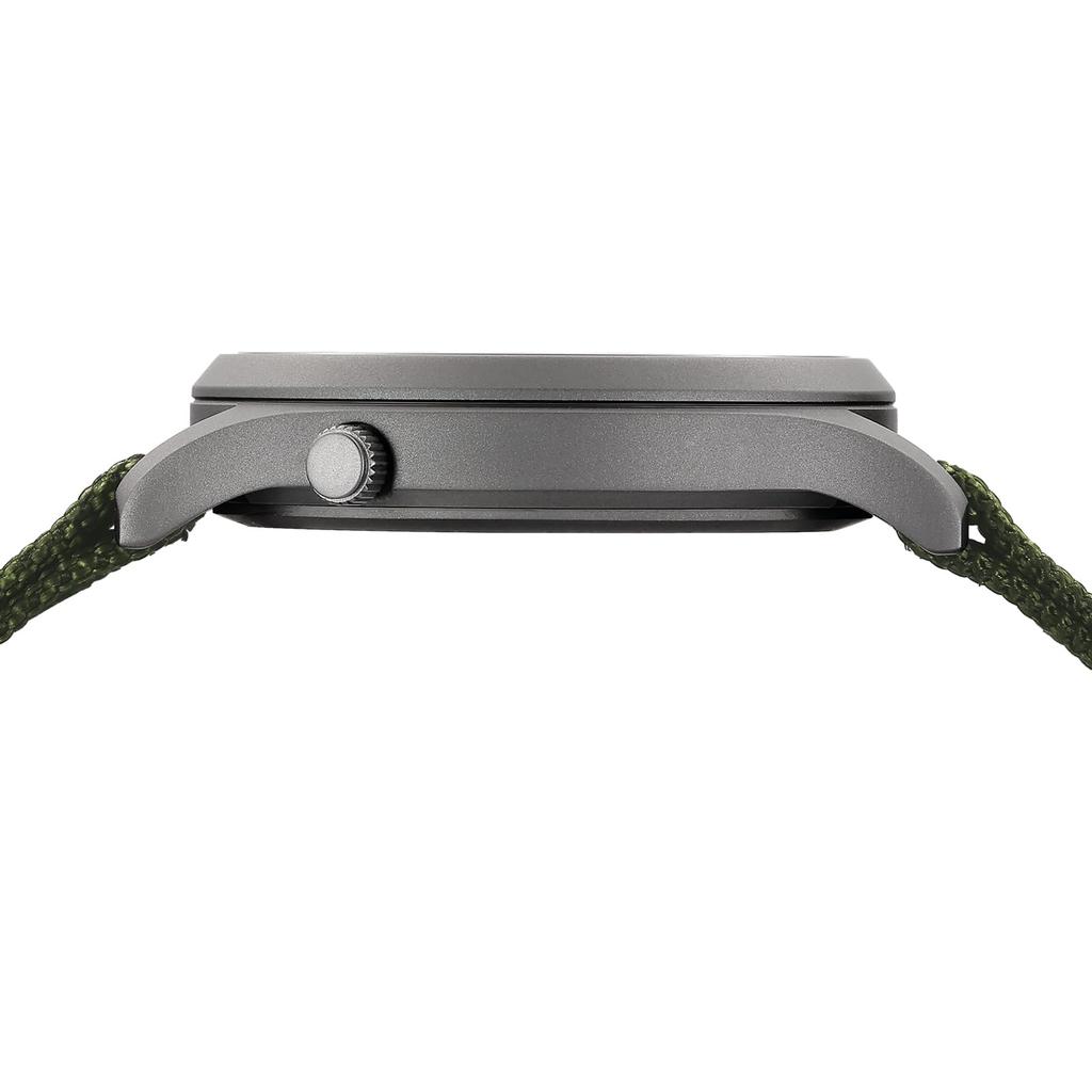 BERNY Titanuhr mit japanischem Quarzwerk mit schleichender Sekunde, analoge Quarzuhr für Herren und 5 ATM wasserdicht und Canvas-Armband, Herrenuhr (VH31), Frauen,