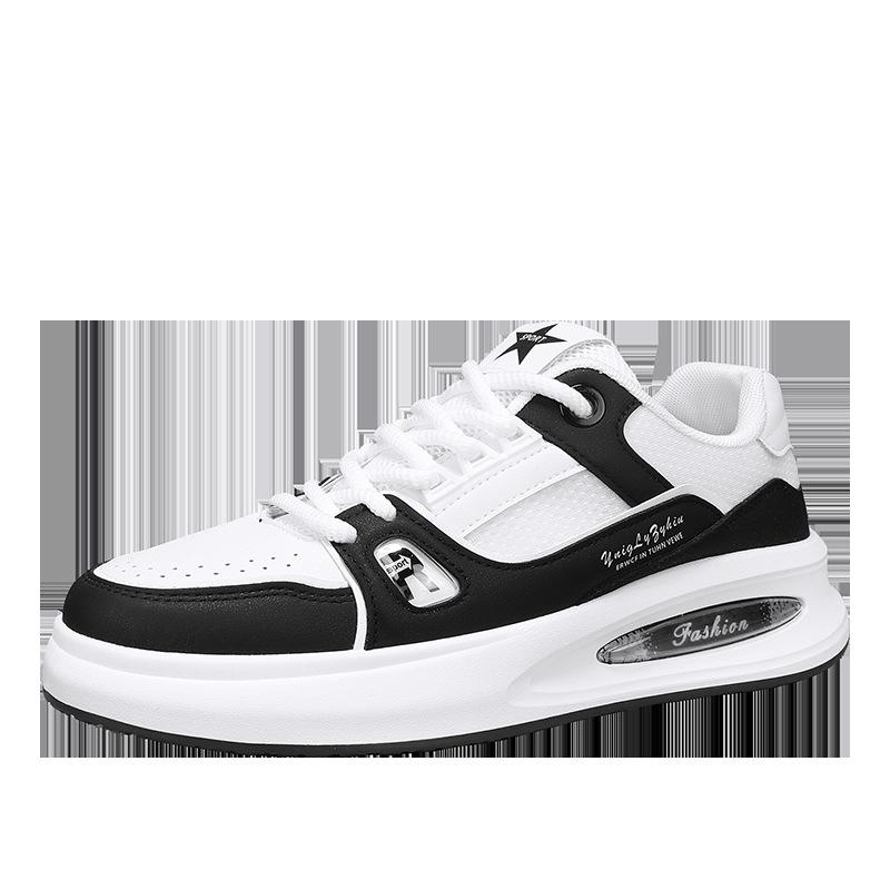 

Men s shoes platform breathable mesh spring and summer 2025 new trend fashion low-top lace-up casual student sports shoes 39