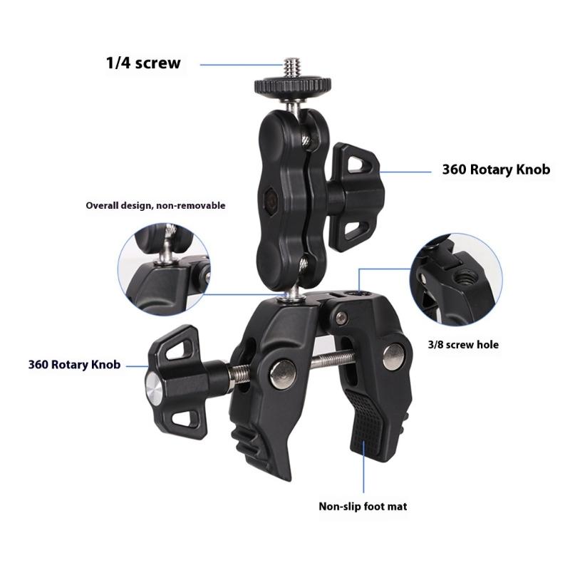 Heavy Duty Aluminum Clamp For Photography Studio Equipment Mounting Large Capacity Heavy Duty Mounting Accessories