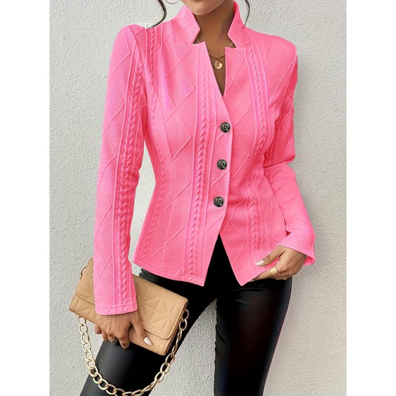 Fashion Long Sleeve Autumn and Winter Women Suit Jackets New Buttons Office Elegant Casual Shirts Loose Slim Fit Simple Female Basic Coats Clothing