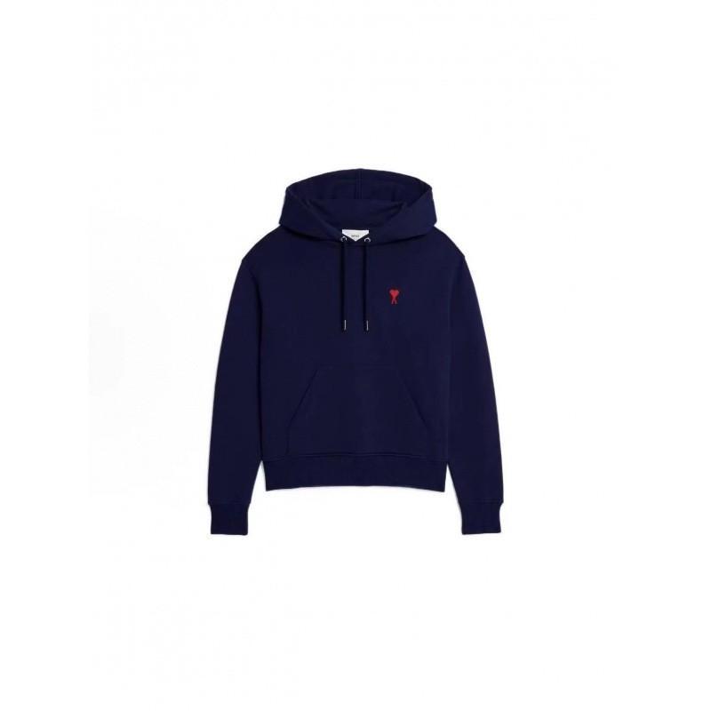 26 Pairs Ami Style Couple Embroidered Hooded Sweatshirts Loose Casual Tops Teens