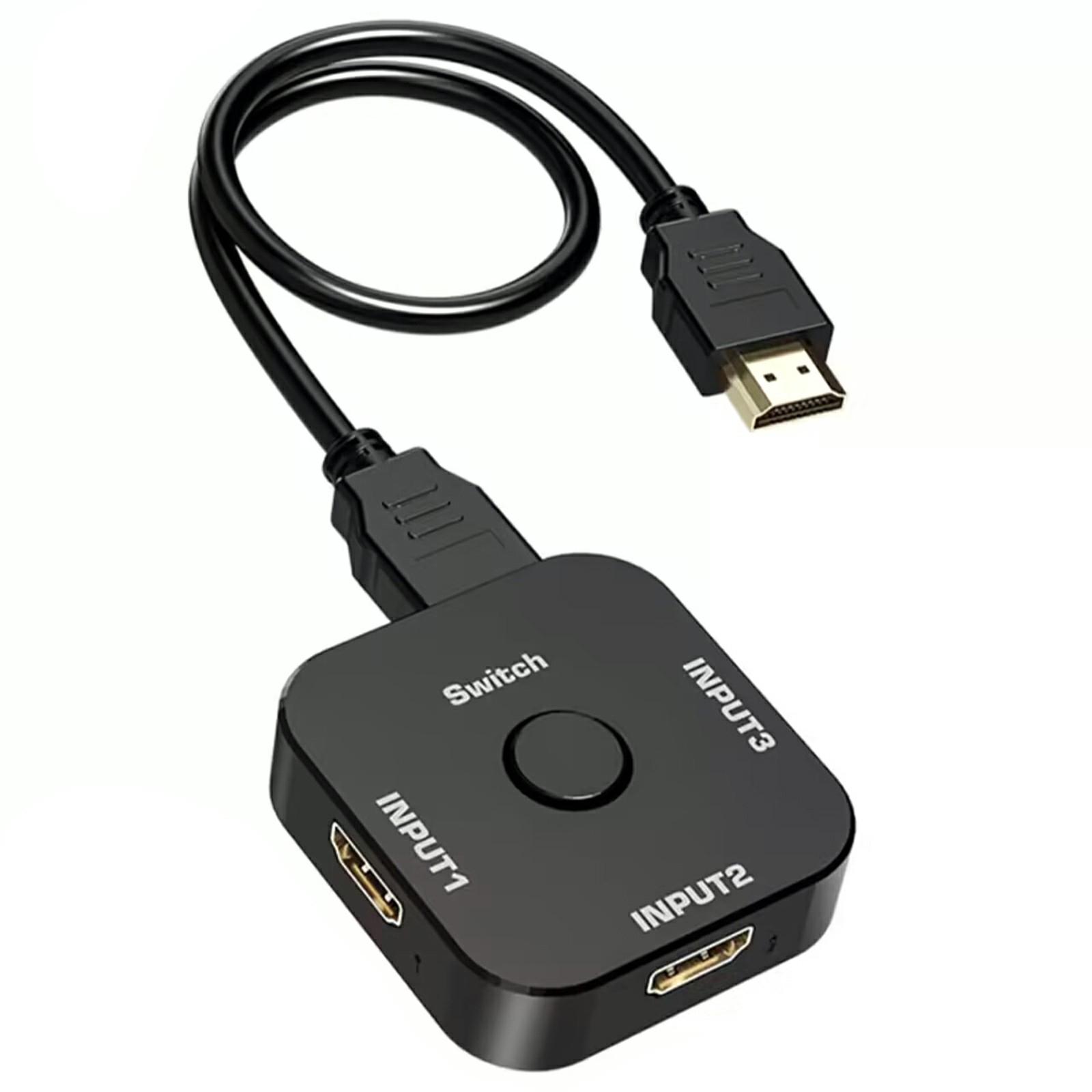 

OZQ15 HDMI 2.1 Switcher 3X1 8K 60Hz Converter Adapter with LED Indicator As Shown A