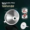 Jekero Thickened 316 Stainless Steel Funnel with Detachable Strainer, Food-Grade Large Size Kitchen Oil And Wine Funnel