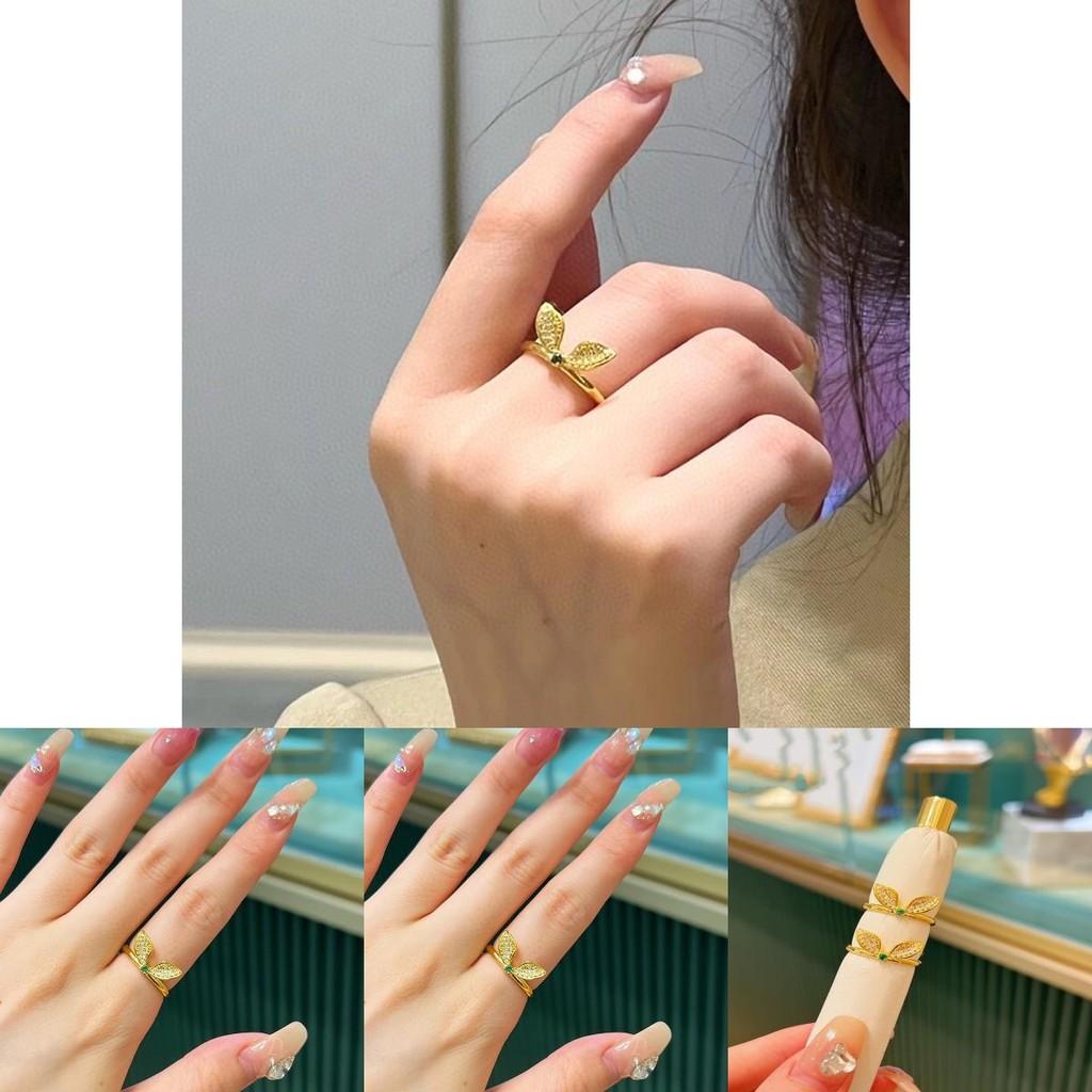 Cute And Chic Rabbit Ear Open Ring Ideal Gift For Rabbit Year Stylish Fashion Accessory