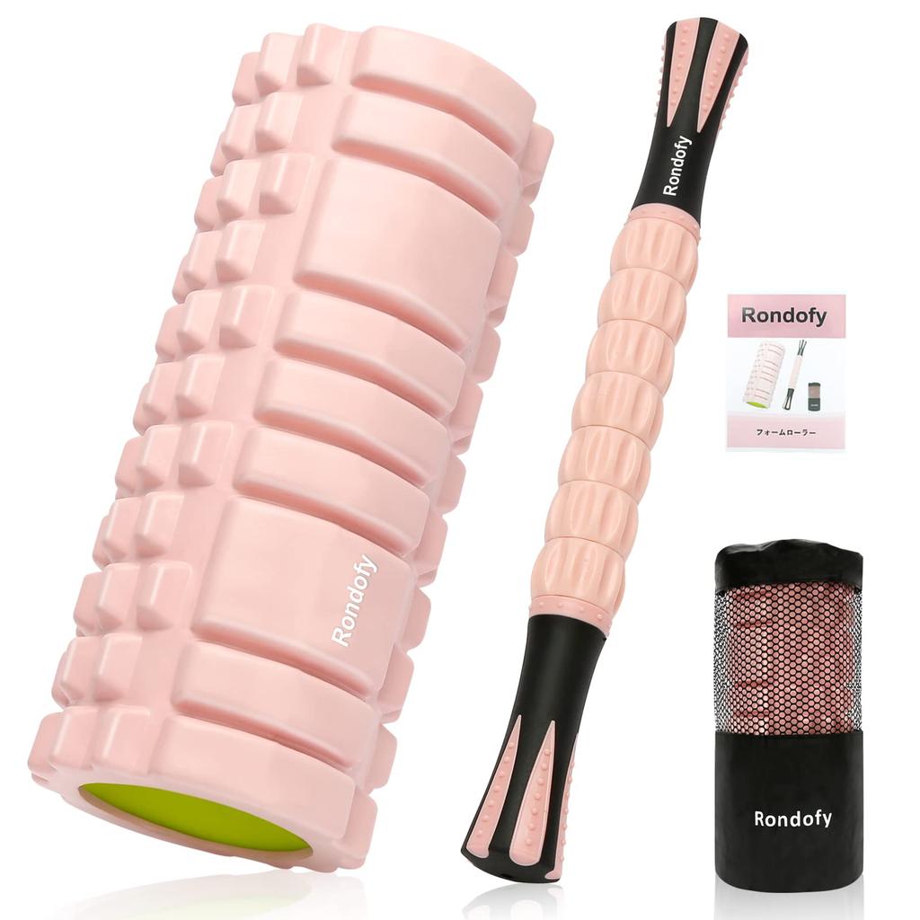 Rondofy Foam Roller for Myofascial Release Roller 500KG Load Massage Roller Myofascial Roller Set with Instructions and Storage Home Muscle Yoga