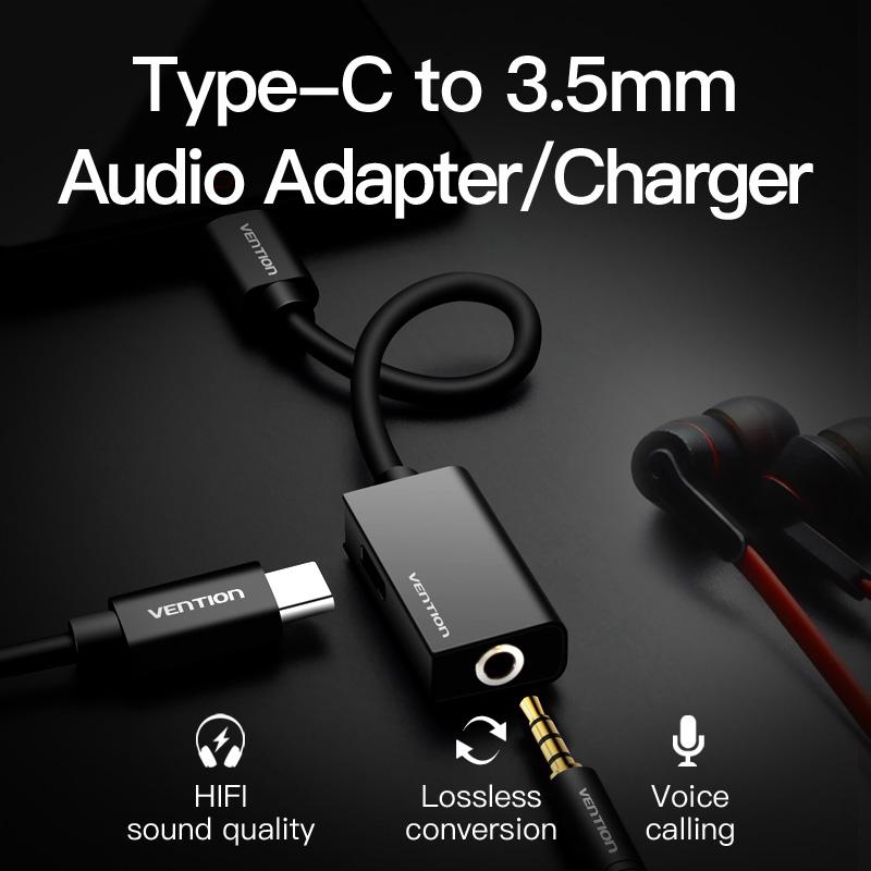 Vention Type C USB to Audio Adapter 2-in-1 USB C to