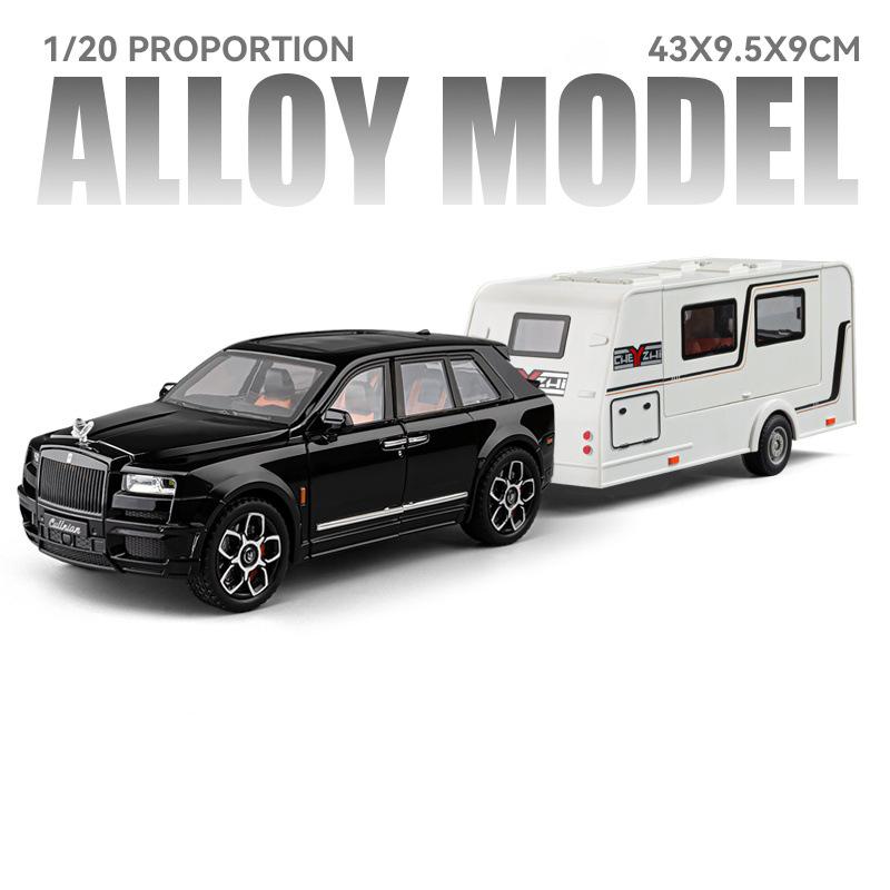 1:20 Rolls Royce Cullinan Alloy Diecast Motor Home Model Toys Car Doors Opened Sound Light Pull Back Vehices Kid's Birthday Gift