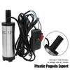 12V Submersible Oil Pump with Battery Clamps and Inline Switch Electric Fuel Transfer Pump Water Oil Transfer Refueling Pump
