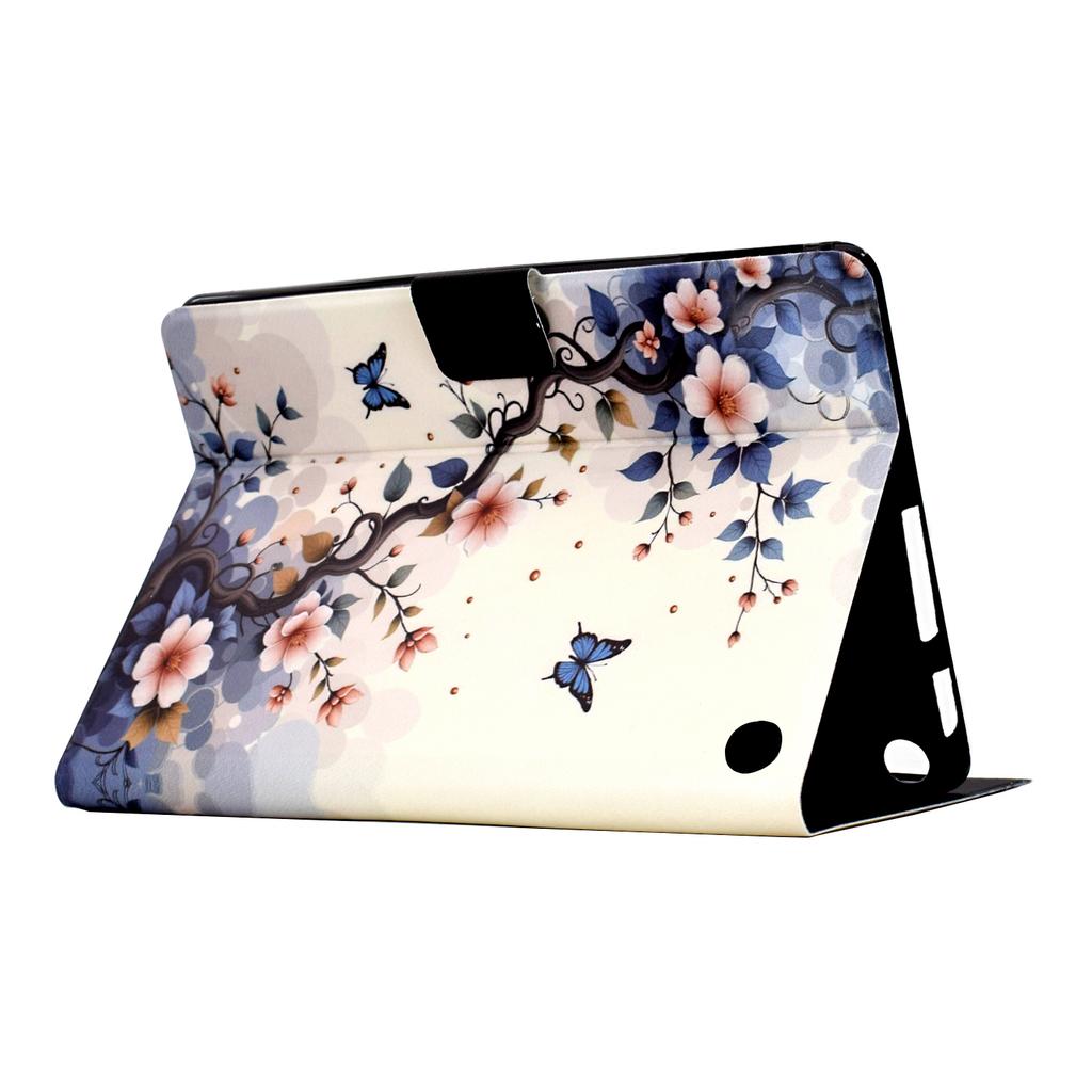 For Amazon Fire 7 (2022) Stand Case Pattern Printing Tablet Leather Cover with Auto Wake/Sleep