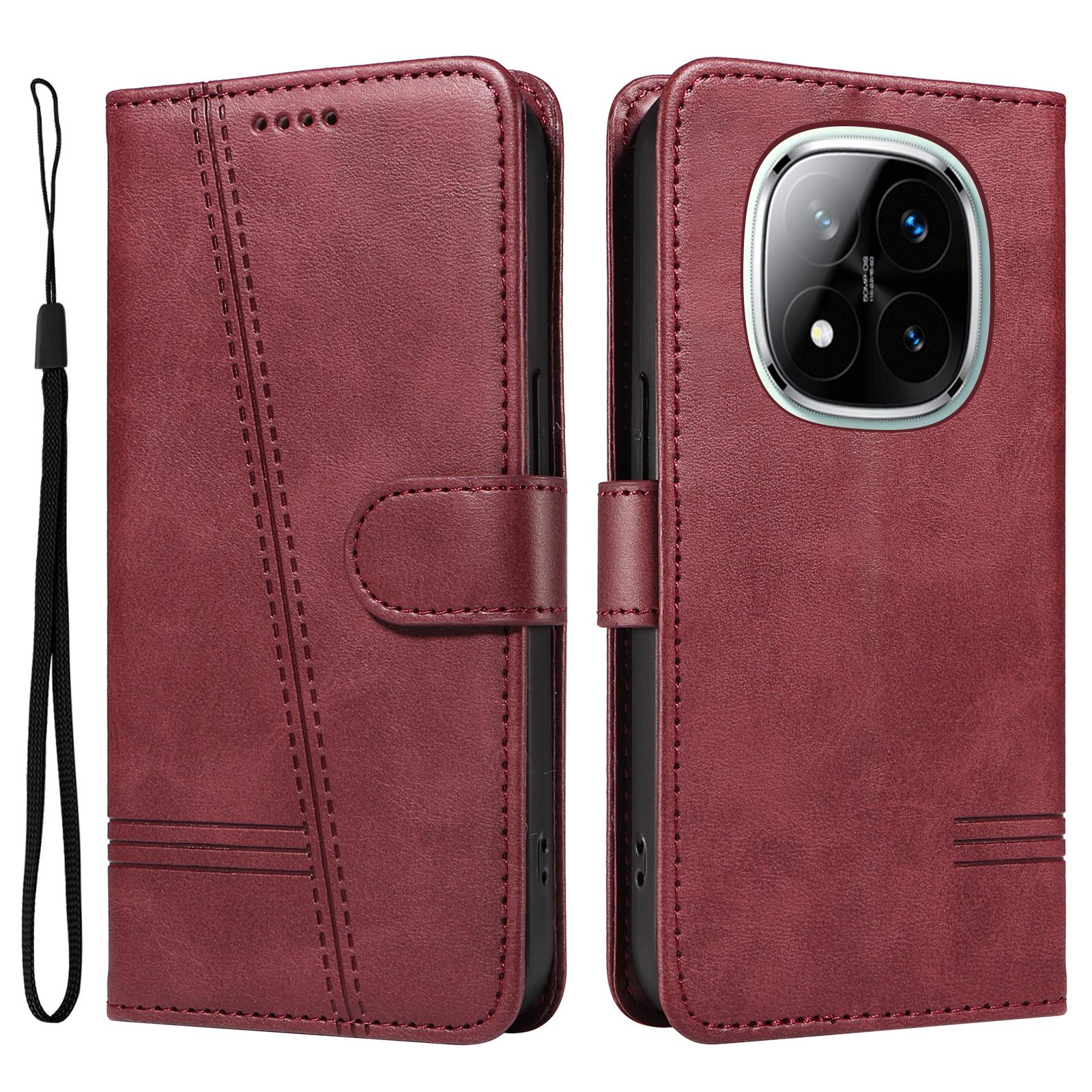 

Для Xiaomi Redmi Note 14 Pro+ 5G/Note 14 Pro 5G/Poco X7 5G Чохол Книжка Гаманець Т-подібні Лінії Шкіряний Чохол для Телефону F