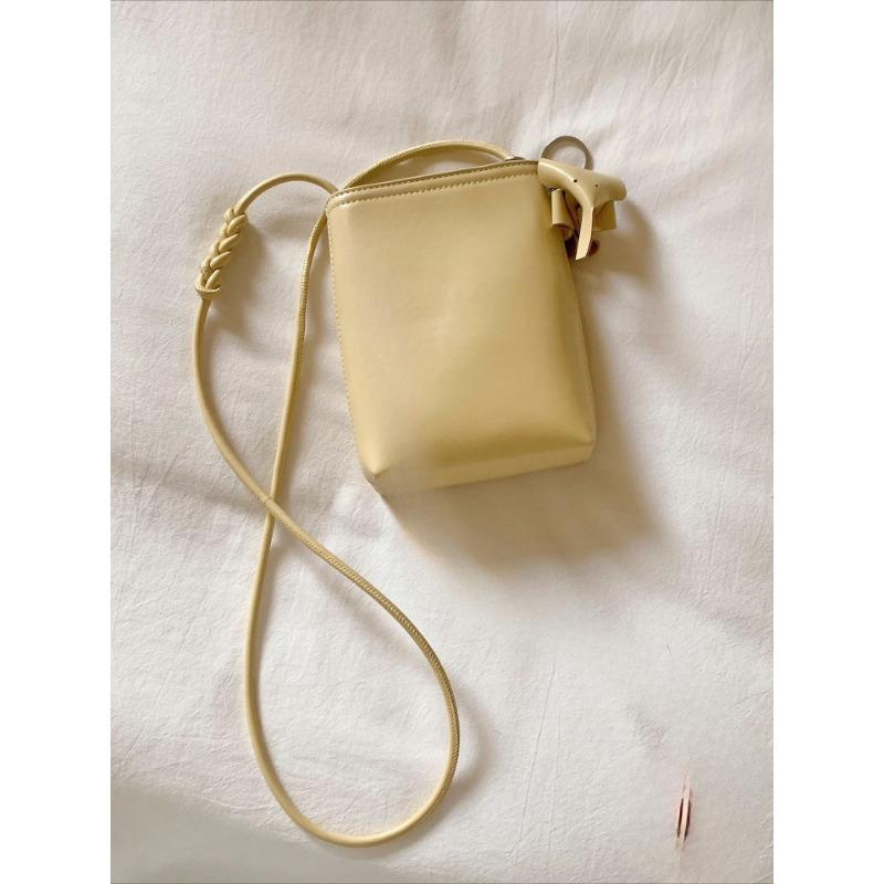 Annie's Diary Leather Mobile Phone Bag, Women's Autumn and Winter Leather Crossbody Small Bag