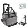 Large Sewing Machine Carrying Case Waterproof Durable Travel Storage Bag with Multiple Pockets for Tailor Sewing Class Crafters
