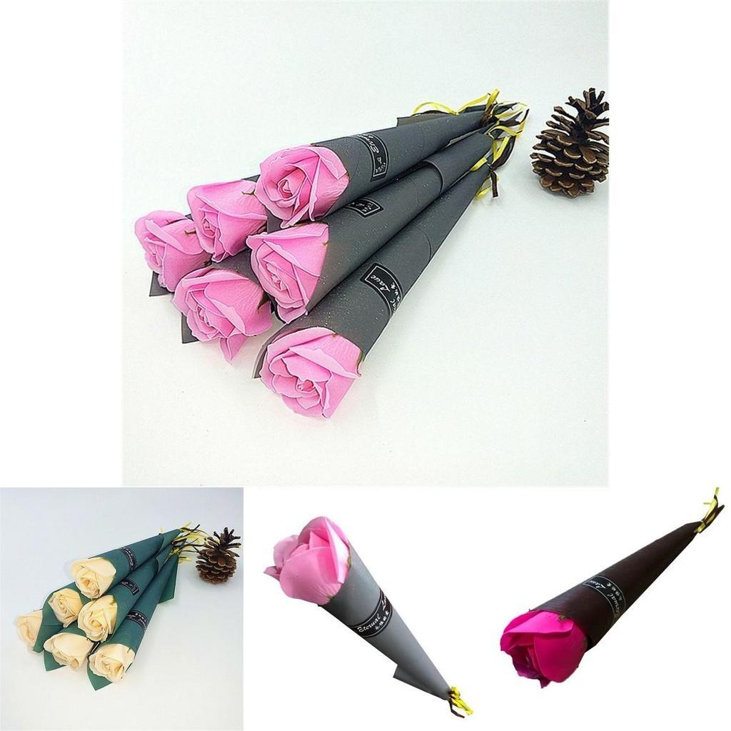 Exquisite Künstliche Rosen Seifenblume Ewiger Einzelstrauß Für Heim- Und Hochzeitsdeko