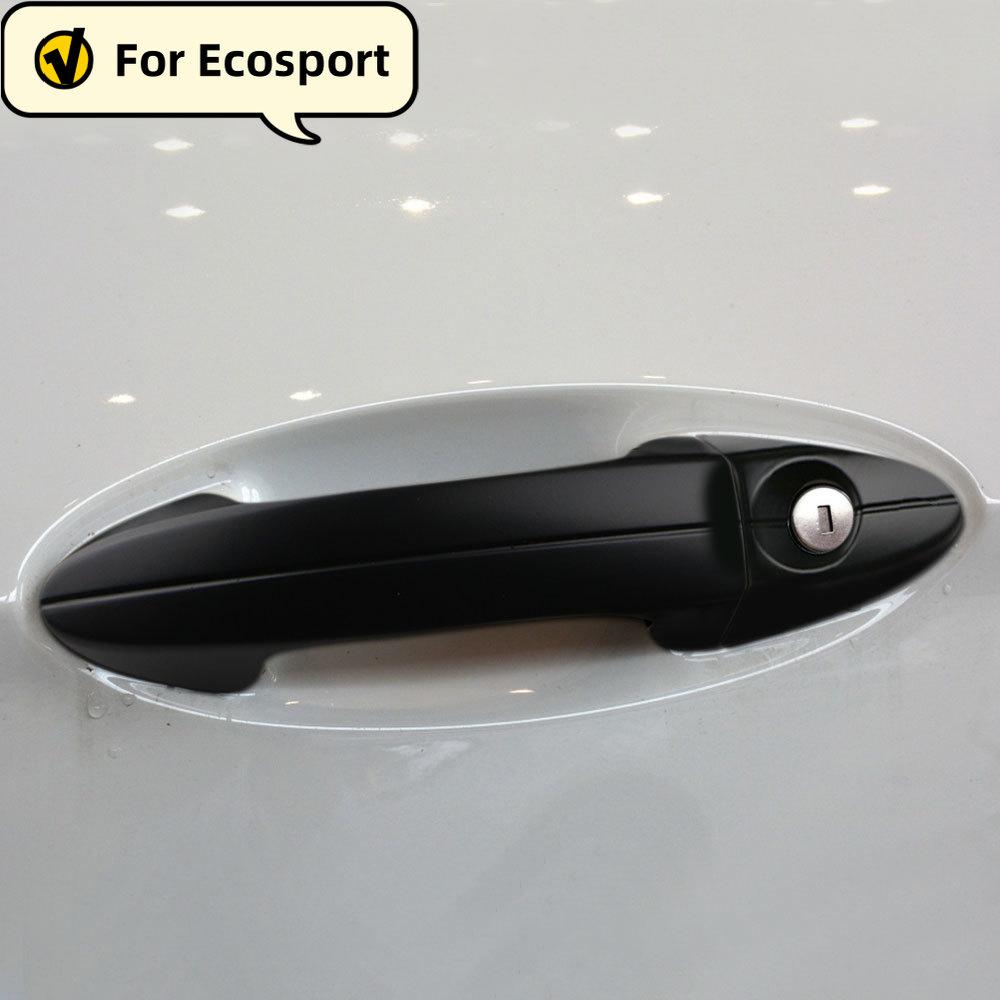 ABS Door Handle Cover Sticker Trim For Ford Ecosport 2013 2014 2015 2016 2017 2018 2019 Fiesta 2009 - 2013 Car 8pcs Accessories