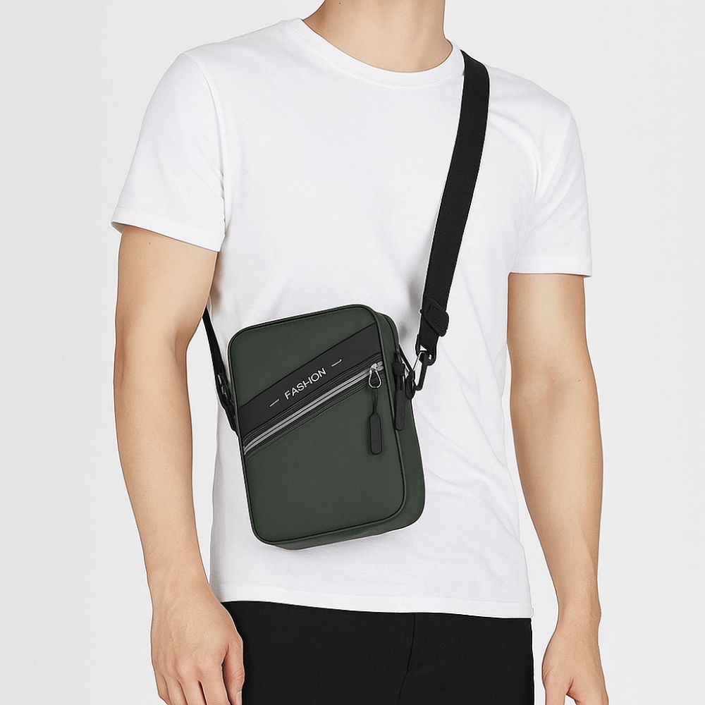 Large Capacity Man Messenger Bag PU Male Crossbody Bag Multifunctional Men's Shoulder Bag  Male