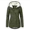Parka invernali da donna caldi con cappuccio spesso in peluche cappotti da donna giacca di cotone lunga e media cappotto caldo outwear