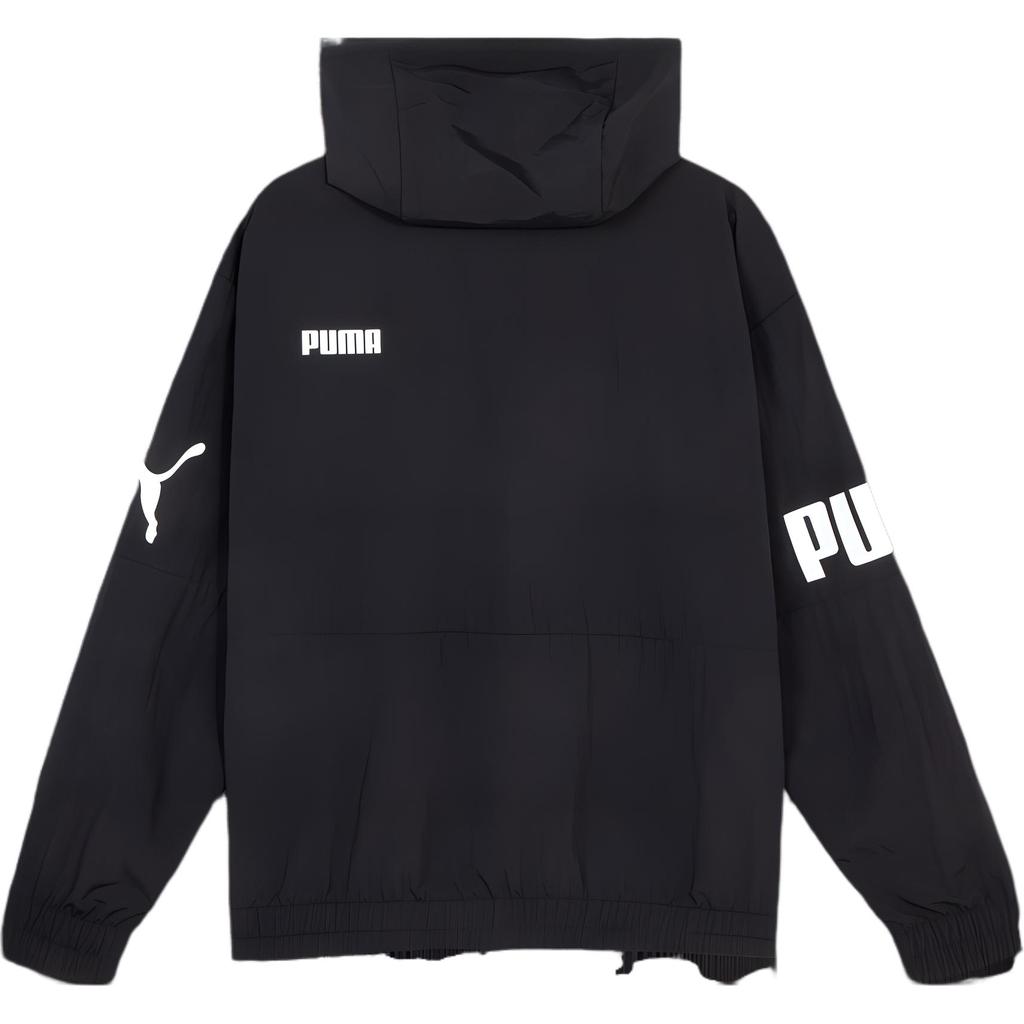 Puma Logo Casual Pullover Long Sleeve Jacket Men Jackets Black 683795-01