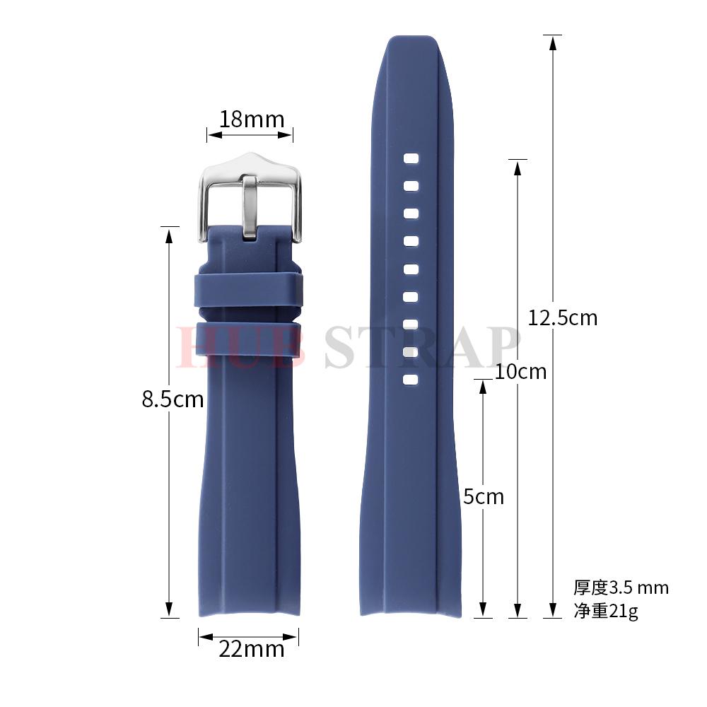 20mm22mm pentru Curea de Cauciuc Rolex pentru Swatch Universal Bărbați Femei Capăt Curbat Bandă de Ceas din Silicon pentru Citizen Sport Curea Impermeabilă