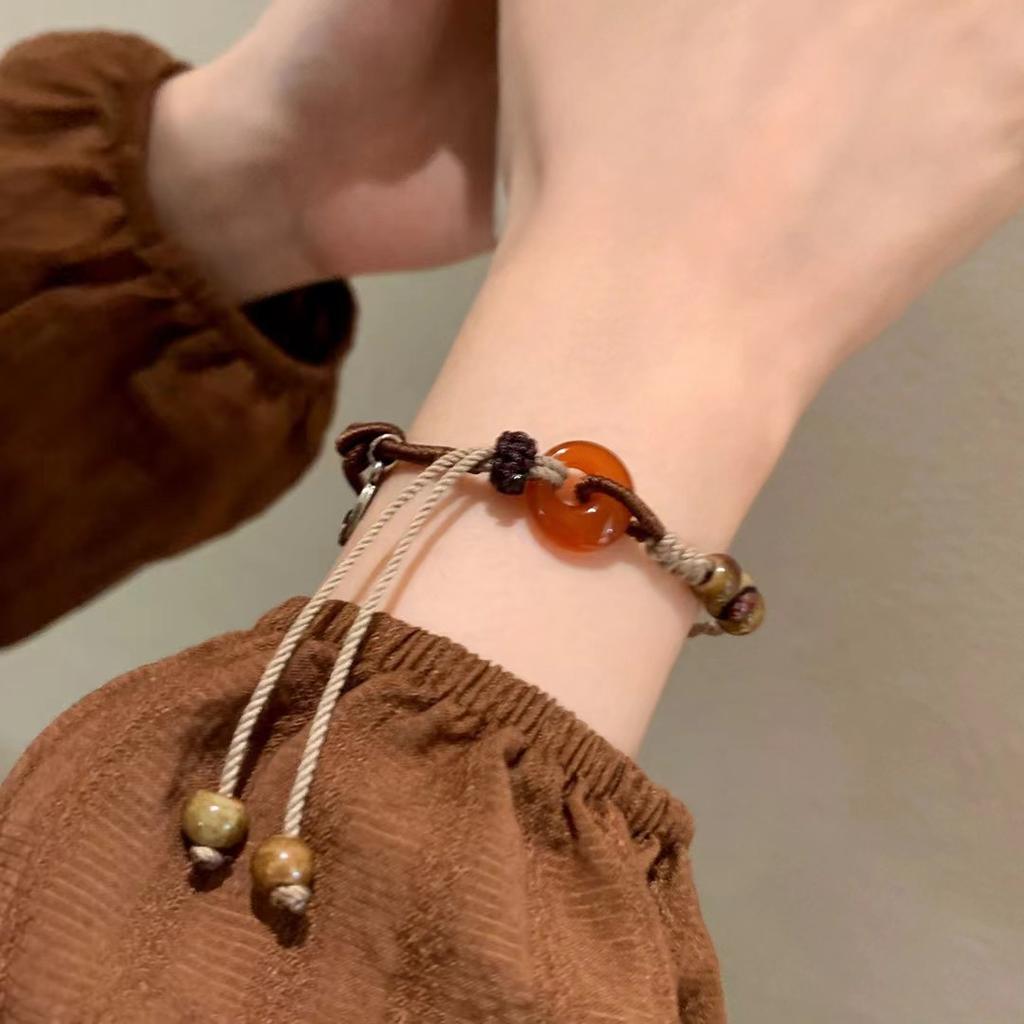 Maillard Multi-Layer Beaded Bracelet Women'S Retro Bohemian Niche Exquisite Jewelry Ethnic Style Stacked Bracelet