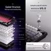 K81 Customizable Three-Mode Side-Engraved Mechanical Keyboard with PBT Two-Color Gradient Luminous Design