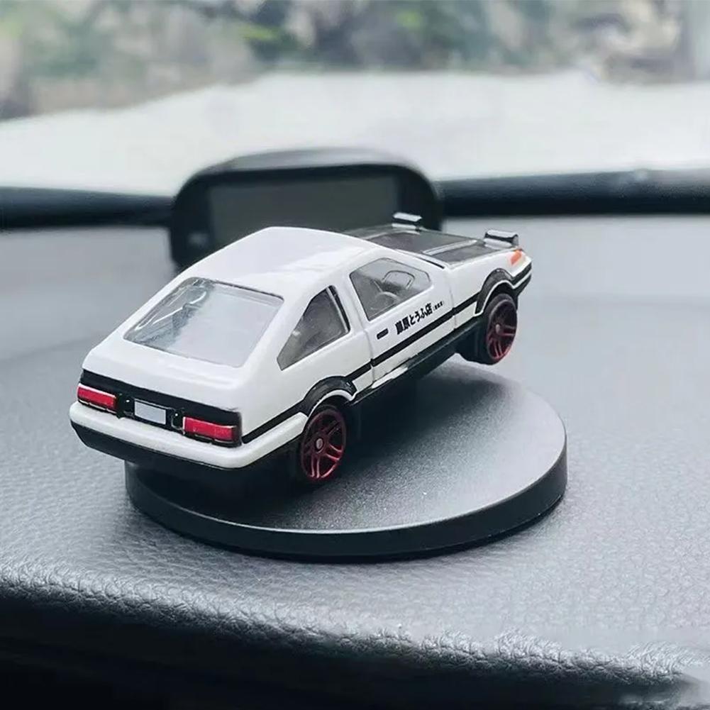 AE86 Auto Drift Rotating Alloy Car Model Turning Gyroscope Car Interior Center Console Classic Decorative Ornaments Holiday Gift