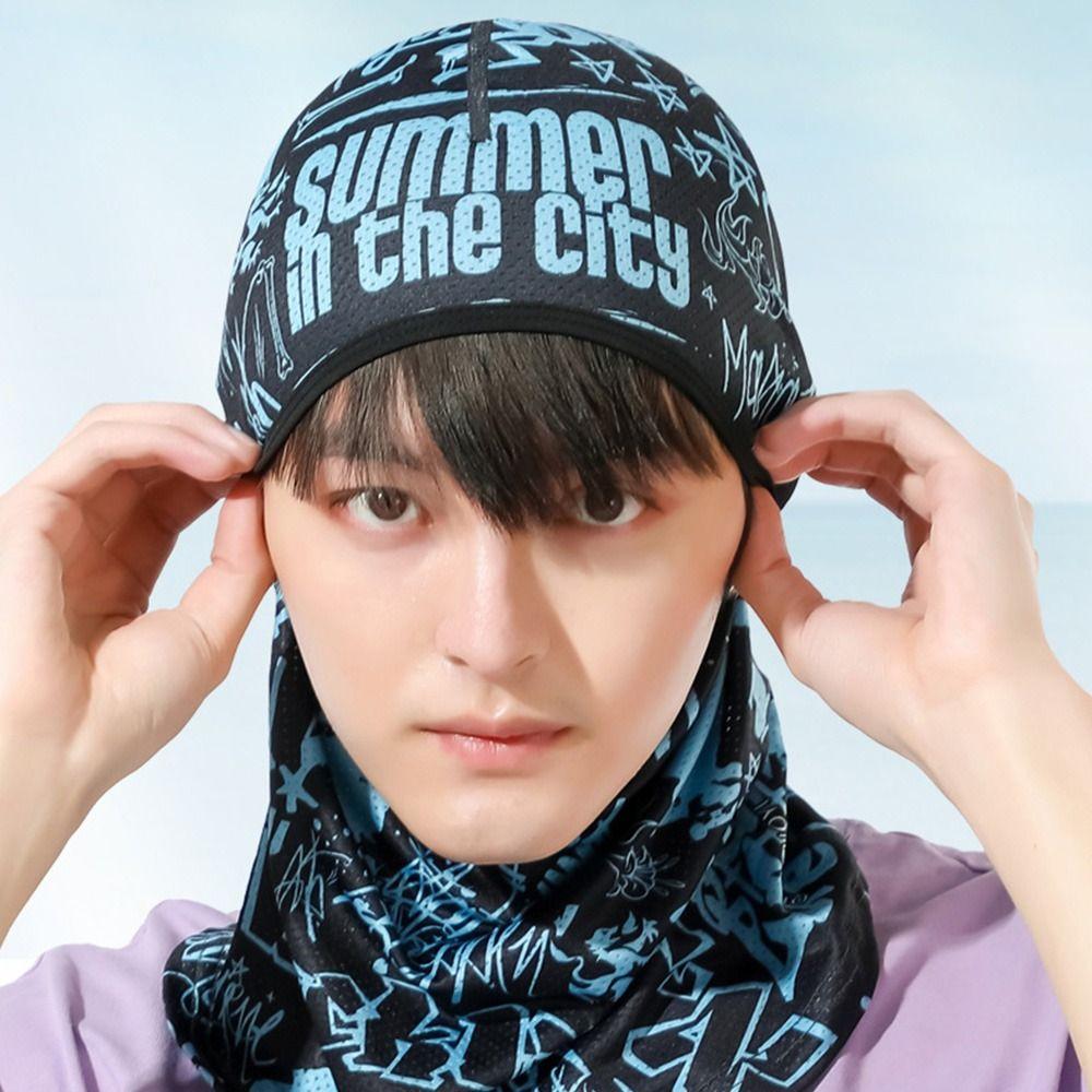 Sun Protection Full Face Cap Cooling Face Cover New Helmet Liner Hats Summer