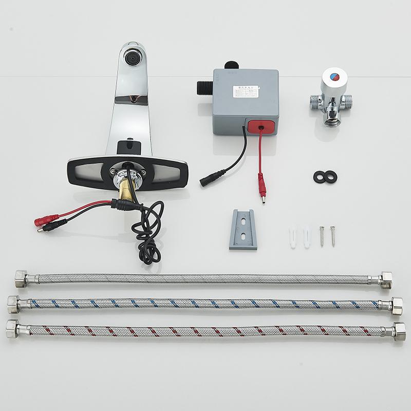 Spülbecken Armaturen Wasserhahn Automatischer Infrarotsensor Wasserhahn Tischmontage Smart Berührungslos Induktiver Wasserhahn Küche torneira