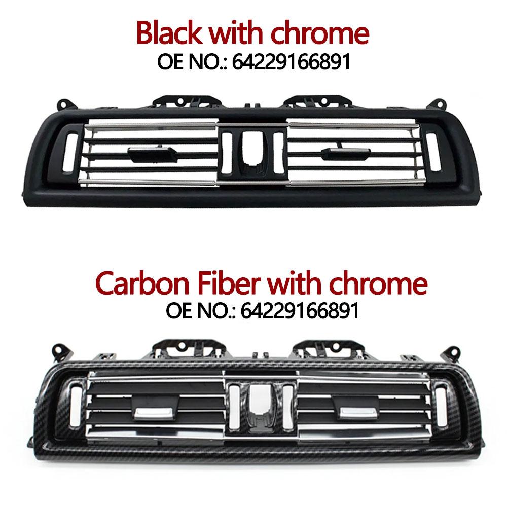 LHD RHD Console Central Chromed Air Vent Outlet Panel Grille Cover For BMW 5 Series F10 F11 520i 525i 528i 530i 535i 64229166891