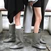 Autumn and Winter New Square Head Slope Heel High Tube Medium Tube Loose Sleeve But Knee Boots Women