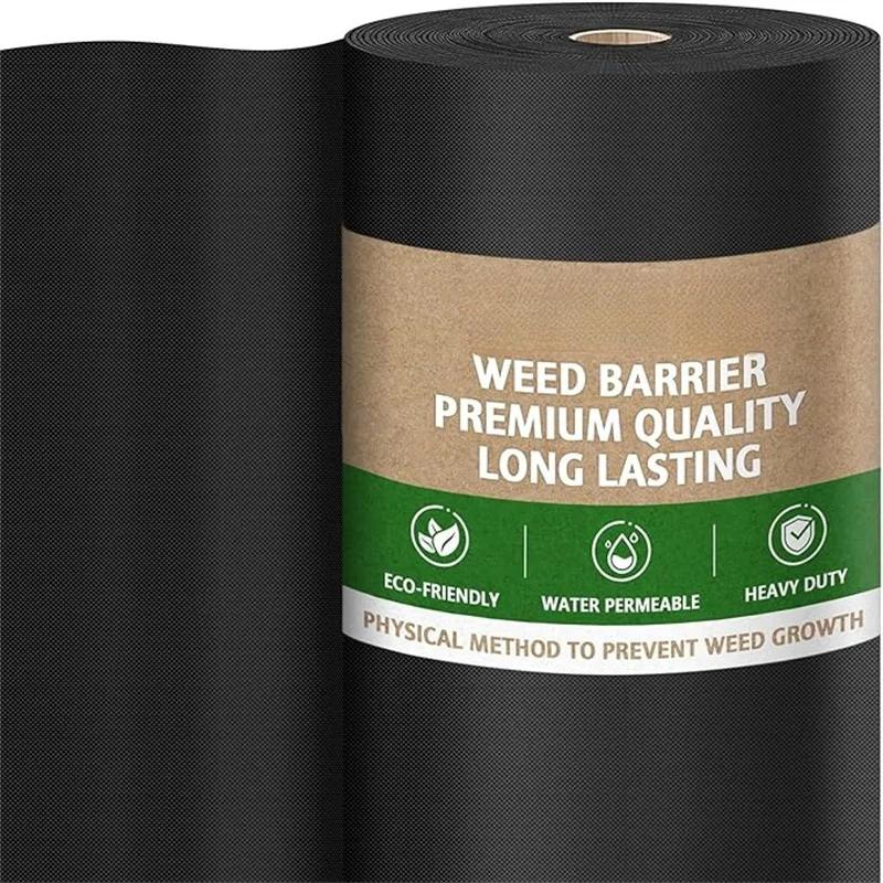 1181Inch Wide Weed Barrier Fabric, Thickened and Durable Garden Ground Cloth, Garden Soil Cover Textile Fabric, Anti-Aging