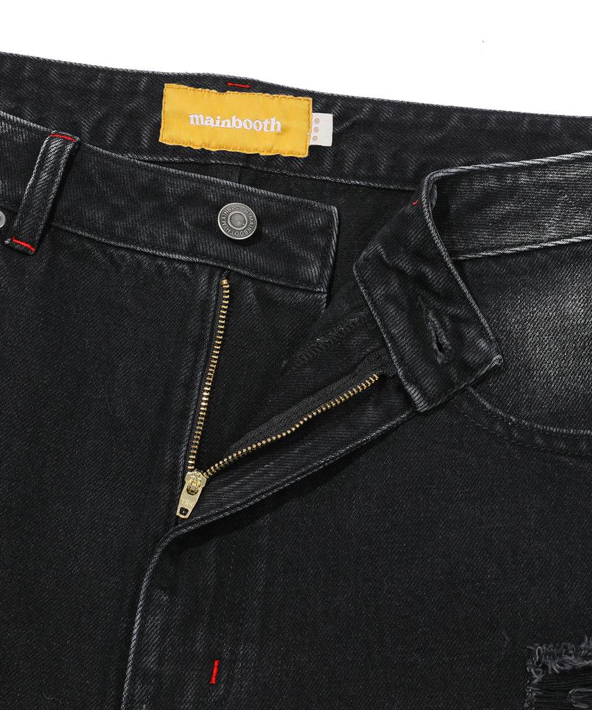 MAINBOOTH Painter Denim Shorts(Black)
