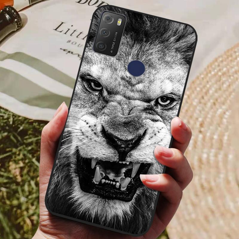 For TCL 20Y 20E 6125F Case Silicone Soft TPU Phone Cover for TCL 20Y 6156D Case Bumper for TCL20Y TCL20E Flower Animals Coques